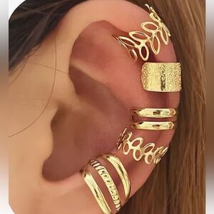 Set of 5 cuff earring Set